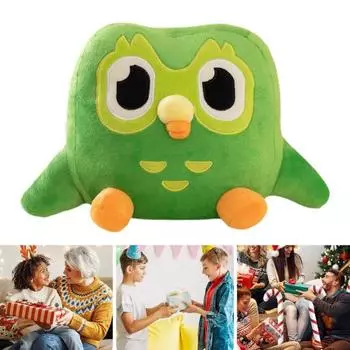Yousheng мультяшная сова плюшевая игрушка зеленая ночная сова плюшевая мягкая игрушка животное комфорт кукла подушка домашний офис спальня украшение дети взрослые праздничный подарок зелёный