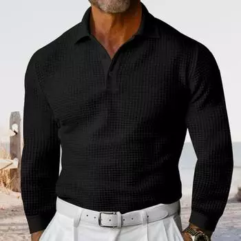 Yousheng мужская футболка с V-образным вырезом, деловая повседневная футболка с длинным рукавом, майка, облегающая рубашка для повседневной носки, для работы и отдыха S жёлтый