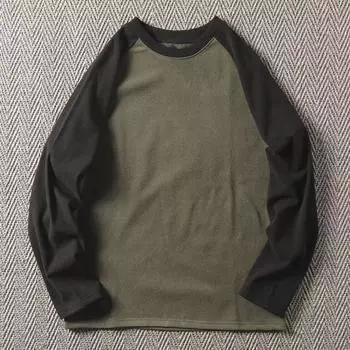 Yousheng Мужская лоскутная толстовка, свободные пуловеры с круглым вырезом, классическая осенне-зимняя мягкая теплая свободная повседневная уличная одежда L кофейный