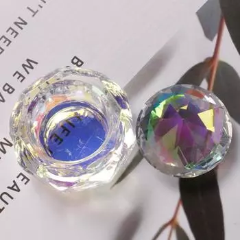 Yousheng Nail Art Dappening Dish Широкое применение Износостойкий аксессуар для ногтей Акриловая жидкая пудра Dappen Plate Bowl для салона