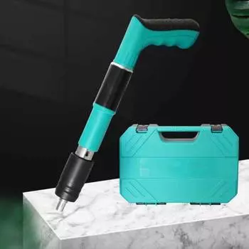 Yousheng Nail Device настенный крепежный электроинструмент с эргономичной нескользящей ручкой регулируемый ручной гвоздезабивной станок для бетона бытовой деревообрабатывающий инструмент зелёный