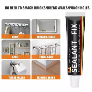 Yousheng Nail-Free Glue Легко наносится Влагостойкий Водостойкий Быстросохнущий Универсальный Набор Клея Для Строительной Настенной Плитки 3pcs