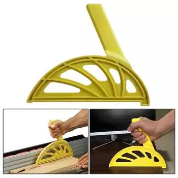 Yousheng Настольная пила Толкатель со смещенной ручкой Тяжелый фрезерный стол Фуговальный станок Ленточная пила Станок для мастерской Толкатель Инструменты для деревообработки жёлтый