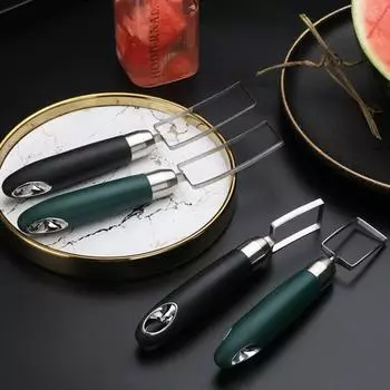 Yousheng Нержавеющая сталь Арбузный резак Слайсер Инструменты для нарезки кубиков дыни Эргономичный дизайн ручки Гаджеты для домашней кухни M