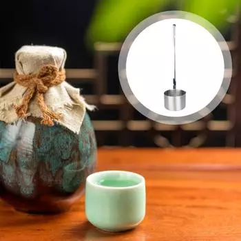 Yousheng нержавеющая сталь винный половник ложка мерный инструмент с крючком точный контроль для вина масло уксус кухонная утварь из нержавеющей стали 25ml