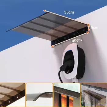 Yousheng Невидимый тент для входной двери Защита от дождя, снега и солнца Навес для окон Патио Крыльцо Балкон Карниз Кровля Надземный укрытие от дождя A