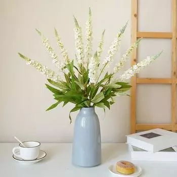 Yousheng один стебель искусственная лаванда простая в уходе неувядающая цветочная композиция из искусственного шелка цветок для домашнего свадебного украшения синий