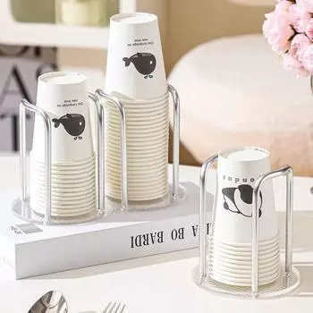 Yousheng одноразовый держатель для бумажных стаканчиков, диспенсер для чайных чашек, подставка для кофейных кружек, подставка для дома, кухни, кафе-бара, органайзер, полка для хранения чашек, принадлежности Unilateral золотистый