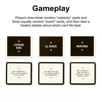 Yousheng of All The People Социальная игра для вечеринок с 450+ картами Карточная игра для взрослых Семейная настольная игра для 2+ игроков чёрный