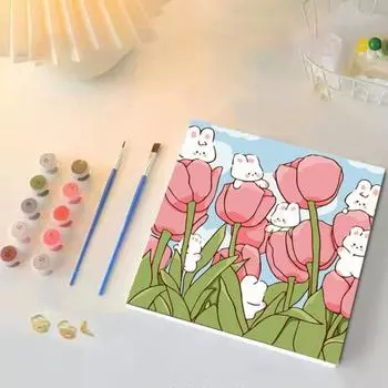 Yousheng Paint by Numbers Kit для взрослых и детей, без рамы, цветы, акриловая краска на холсте, набор для цифровой масляной живописи своими руками для домашнего декора стен