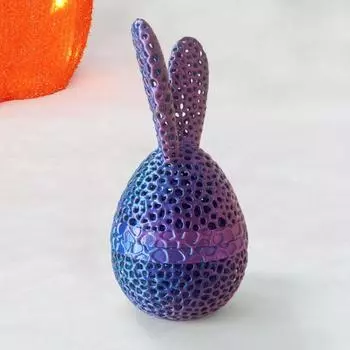 Yousheng пасхальная фигурка кролика из яичной скорлупы, полая фигурка кролика из яичной скорлупы, украшение для стола, весенние кролики, статуэтка для домашнего декора S A