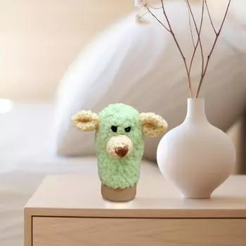 Yousheng пасхальная вязаная крючком пальчиковая кукла ручной работы вязаная овечка кролик морковка кукла для малышей рассказывание историй ролевые игры обучающая мини вязаная кукла игрушка B Rabbit