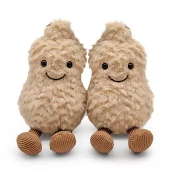 Yousheng Peanut Plush Doll 16 см Peanut Plushies Милый брелок для ключей, украшение на сумку, подарок на день рождения для детей, подруг