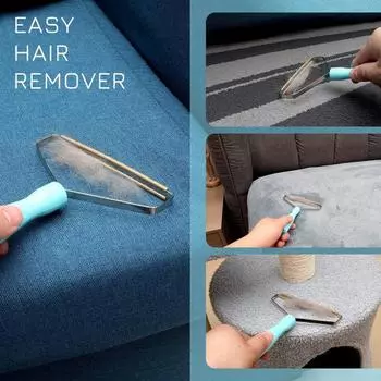 Yousheng Pet Hair Remover Ручной привод для удаления катышков Профессиональный инструмент для чистки диванов и ковров Инструмент для удаления шерсти собак и кошек синий