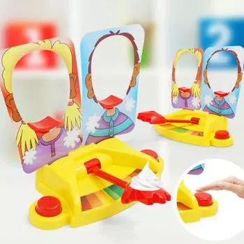 Yousheng Pies Face Game для детей Cake Face Beating Machine Game для детей и взрослых Fun Family Party Prank Toy Интерактивная рождественская игра Single