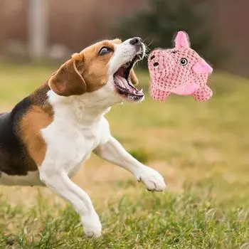 Yousheng плюшевая игрушка для собак, интерактивная неразрушимая игрушка для собак, мягкие игрушки, жесткие жевательные игрушки с пищалкой для маленьких и средних собак A