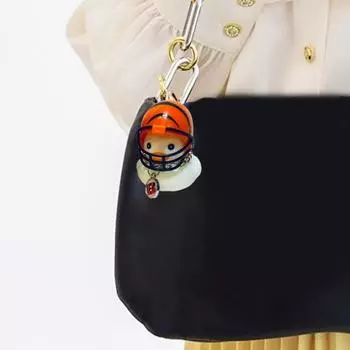 Yousheng плюшевая шляпа утка статуэтка с подвеской цепь шлем резиновая статуэтка утка скульптура мини модель животного домашний офис настольное украшение орнамент A золотистый