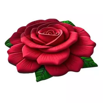 Yousheng плюшевый цветочный напольный коврик, впитывающий диатомитовый напольный коврик, нескользящий 3D визуальный цветочный узор, ковер для спальни, прихожей, кухни 60cm