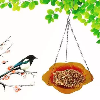 Yousheng подвесная ванна для птиц стеклянный цветочный дизайн железная станция для поения пчел уличная ванна для бабочек чаша для кормления пчел для двора садовый декор дворика фиолетовый