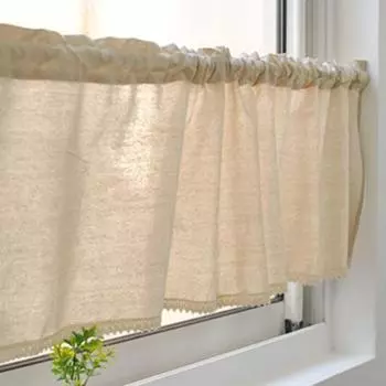 Yousheng полузанавеска затенение мягкий хлопок лен декоративный японский стиль короткая драпировка бытовые принадлежности B