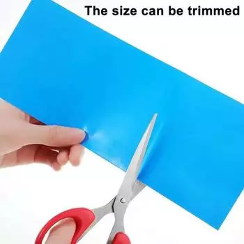 Yousheng Pool Liner Repair Patch 125 x 85 см Самоклеящаяся заплата, обрезаемая по размеру, ремонтная заплата для устранения течи для надувных бассейнов, устанавливаемых в земле, над землей, лодок и т. д. синий