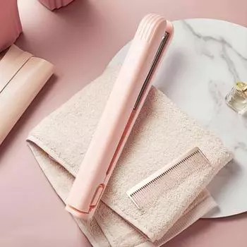 Yousheng портативный USB выпрямитель для волос быстрый нагрев электрические щипцы для завивки прямых вьющихся волос челка мини плойка для завивки дорожный женский инструмент для укладки волос зелёный