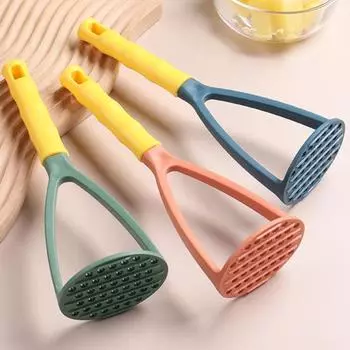 Yousheng Potato Masher Heavy Duty Antistick PP Soft Grip Картофельный пресс-измельчитель для кухни жёлтый