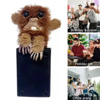 Yousheng Prank Monkey Toy Surprise Pop-Up Monkey Prank Toy плюшевая кукла обезьяна детский шутник на Хэллоуин День дурака