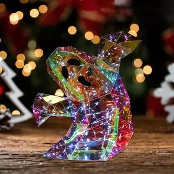 Yousheng призматический радужный призрачный светильник светодиодный ночник-призрак на Хэллоуин с питанием от USB красочная фигурка привидения для внутреннего и наружного декора S