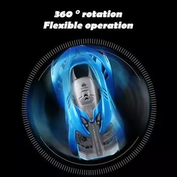 Yousheng программируемый детский автомобиль с дистанционным управлением со светодиодной подсветкой 2,4 ГГц RC настенный трюковой автомобиль вращающийся на 360 градусов гоночный автомобиль для малышей игрушка синий