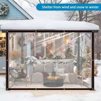 Yousheng прозрачный брезент для сада, непромокаемое покрытие с веревкой, многофункциональный водонепроницаемый брезент для растений на патио, навес для кемпинга A