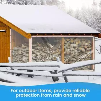Yousheng прозрачный брезент водонепроницаемый садовый брезент уличный непромокаемый всепогодный брезент с веревкой для навеса на патио курятник A