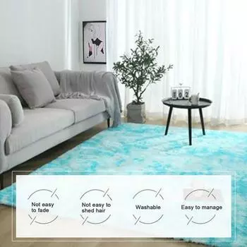 Yousheng Прямоугольный Бандхну Плюшевый Напольный Ковер Домашний Коврик Гостиная Коврик Спальня Декор 40*60cm