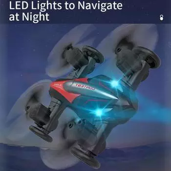 Yousheng пульт дистанционного управления летающая машинка игрушка воздух-земля двойной режим квадрокоптер 2.4GHz RC беспроводной истребитель игрушка дети взрослые электрический дрон игрушка A