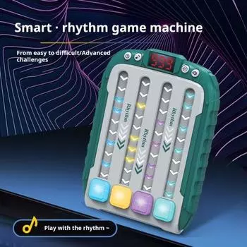 Yousheng Quick Push Rhythm игровая консоль для тренировки скорости реакции для детей и взрослых портативная обучающая игровая машина со светящимся треком игрушка синий