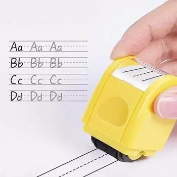 Yousheng Race Track Stamp Self Inking Line Road Stamp Roller Компактный дизайн Портативный штриховой почерк Линии Практика Roller Stamp для детей синий