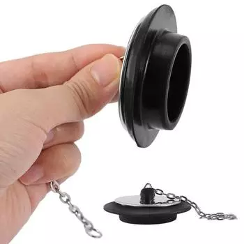 Yousheng резиновый фиксатор для слива раковины с цепным креплением, крючок, инструмент для предотвращения засора раковины, необходимый домовладельцу аксессуар для раковины A