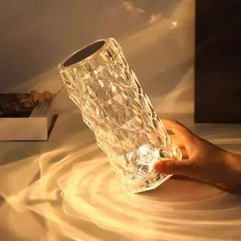 Yousheng RGB прикроватная лампа с дистанционным управлением, регулируемая яркость, USB-перезаряжаемая, 16 цветов, настольная лампа, светодиодный ночник Small