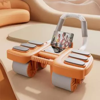 Yousheng роликовое колесо для брюшного пресса с автоматической поддержкой локтя для мужчин и женщин, 4-колесный тренажер для мышц брюшного пресса, фитнес-оборудование чёрный