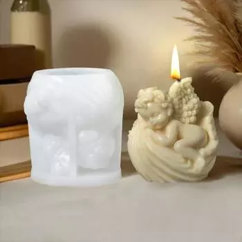 Yousheng Rose Angel Candle Силиконовая форма с антипригарным покрытием, легко снимаемая, самодельная, ручная работа, изготовление ароматизированных свечей, гипсовая эпоксидная смола, литейная форма A