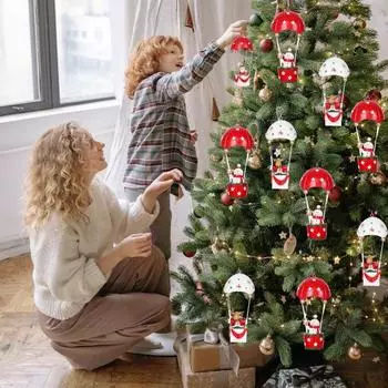 Yousheng рождественские украшения на воздушном шаре смоляные Санта/олень/снеговик воздушный шар парашют статуя дерево декор для праздничного украшения Deer