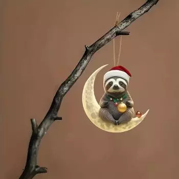 Yousheng Рождественский автомобильный кулон, украшение 2D, акриловая мультяшная собака, кошка, внутреннее зеркало заднего вида, украшение, креативное рождественское украшение A