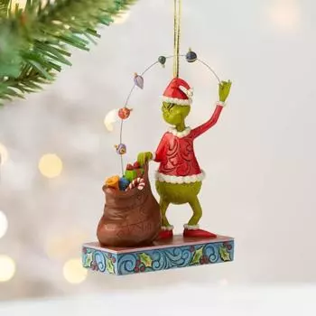 Yousheng Рождественский зеленый волос Эльф Украшение акриловое многоразовое зеркало заднего вида автомобиля мультфильм Рождественская елка подвесное украшение кулон праздничные принадлежности подарок A