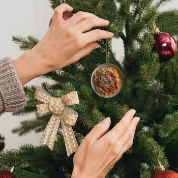 Yousheng Рождественское украшение для пиццы, подвесное украшение для еды, акриловая пицца/стейк/колбаса/макароны, рождественская елка, украшение для праздничной елки, автомобиля