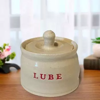 Yousheng Rude Tiny Jar с крышкой, прочная смоляная ручная работа, с принтом букв, контейнер для хранения для взрослых, украшение для домашнего офиса, рабочего стола, орнамент A