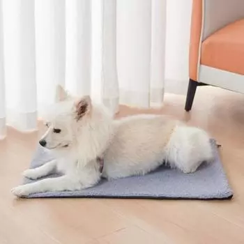 Yousheng Самонагревающаяся кошачья кровать, самонагревающийся кошачий коврик, неэлектрическое тепловое одеяло для домашних животных, подстилка для диких и домашних кошек и собак S белый