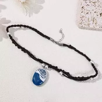 Yousheng Sea Shell Star Light-Up ожерелье для девочек, принцесс, ролевые игры, нарядный аксессуар для женщин, подарок на день рождения синий