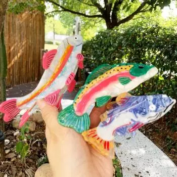 Yousheng Shark Shape Hair Claw Women Thick Hair Back Head Shower Hair Clip Non-Slip Hair Accessories Hair Styling Tools зелёный