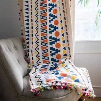 Yousheng Sheer Curtain Blackout эластичный хлопок лен теплоизоляционная оконная обработка для дома 150*220cm