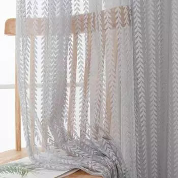 Yousheng Sheer Curtains Универсальные толстые полиэстеровые прозрачные вуали для оформления оконных занавесок для дома Size L белый